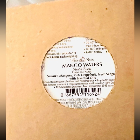 Bath & Body Works Mango Waters 3 wick candle - Picture 3 of 3